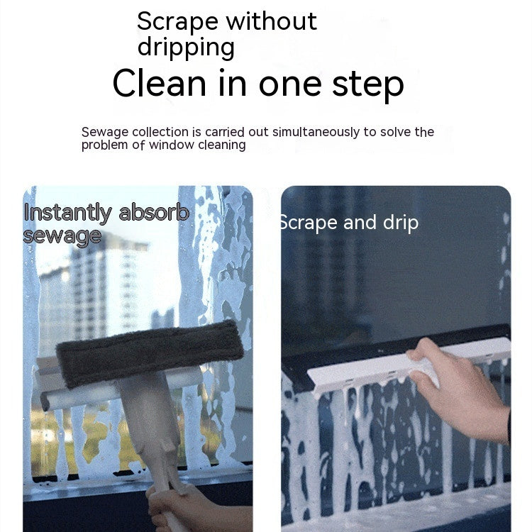 Self-Collecting Glass Squeegee (Streak-Free)